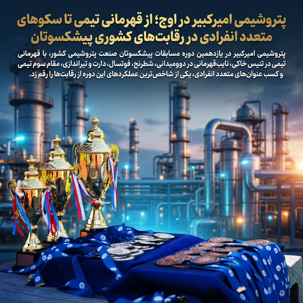 پتروشیمی امیرکبیر در اوج؛ از قهرمانی تیمی تا سکوهای متعدد انفرادی در رقابت‌های کشوری پیشکسوتان